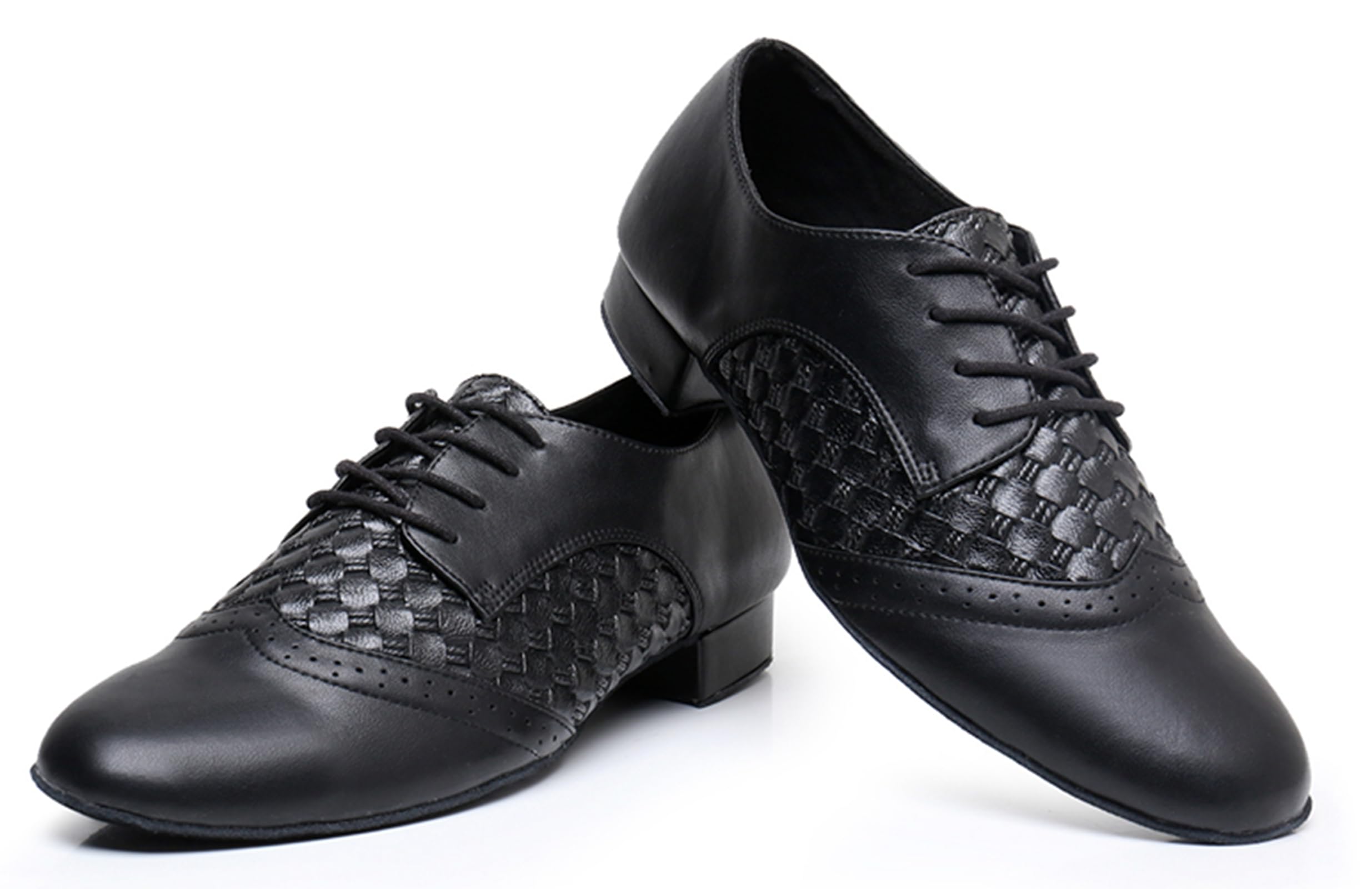 Męskie buty do tańca towarzyskiego sznurowane buty do tańca latynoskiego