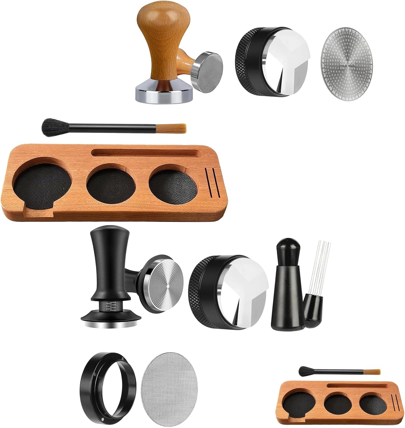 51mm Espresso Coffee Tamper Set Espresso Machine Accessories for Precise and Comfortable Tamping Enduring Espresso Machine Accessories Set