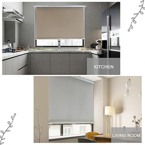 Miniatura 7 de Persianas inalámbricas con ventosas, persianas opacas para cubrir ventanas, persianas enrollables retráctiles, cortinas de automóvil sin