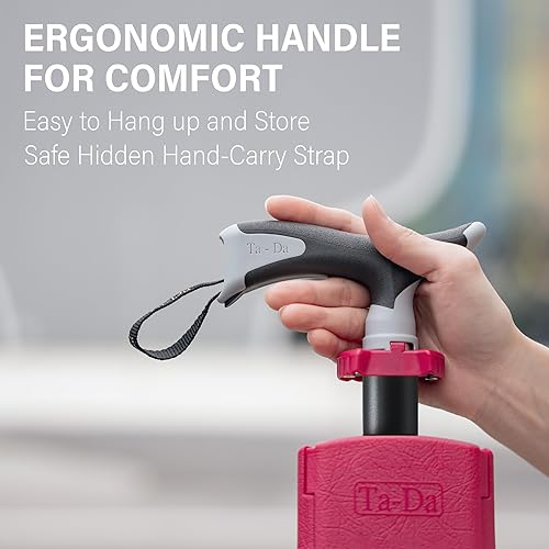 Miniatura 8 de STEP2GOLD Ta-Da - Silla portátil, bastón de senderismo portátil, bastón plegable con asiento, bastón con silla, silla plegable, aluminio ligero,