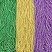 Sasylvia 120 Pieces Green and Gold Mardi Gras Beads Necklaces 33 Inch 7 Mm Metallic Purple Bead Necklaces Mardi Gras Carnival Throw Party Favors Supplies Masquerade Accessories (Green, Yellow, Purple)