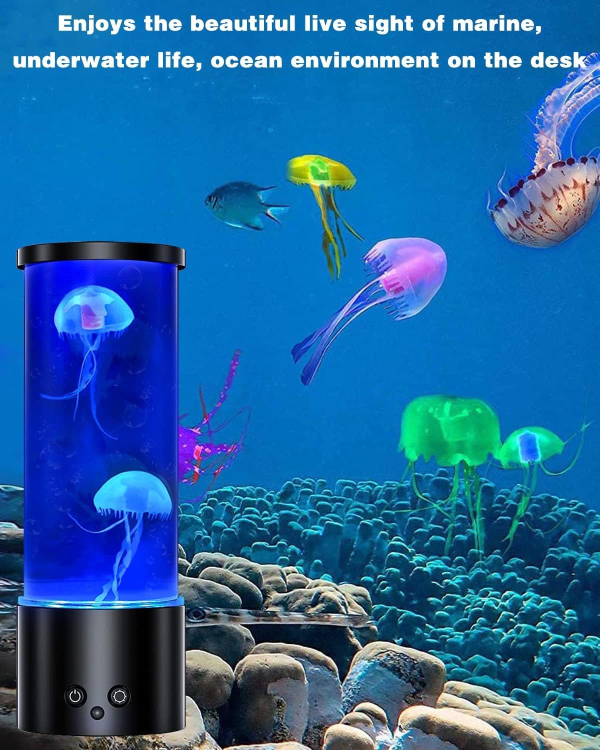 Amazon.co.jp : クラゲ ラバランプ 2022 アップグレード 3D 生きている