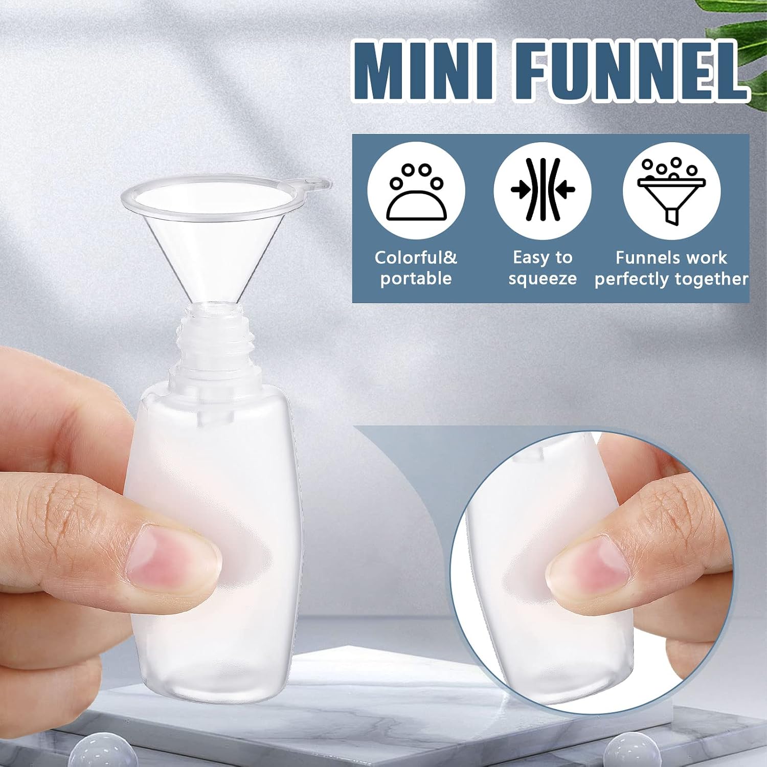 Baderke 12 Pcs Precision Tip Applicator Bottles 20 ml Needle Fine Tip Squeeze Glue Applicator Bottle with 5 Pcs Mini Funnel 15 Pcs Pin for Alcohol Ink DIY Quilling Craft Acrylic Painting