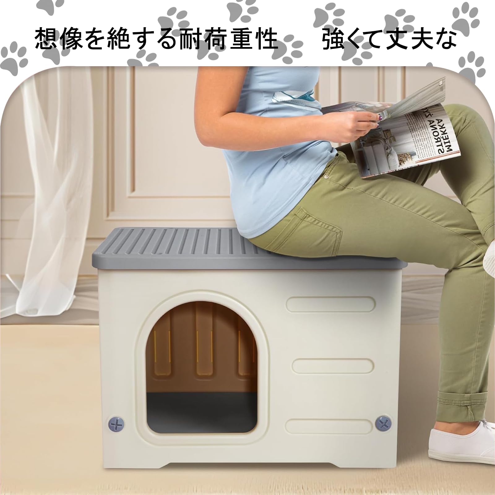 laiqianle 猫 ハウス ペットハウス 犬小屋 小型犬用 組み立て キャッ Amazon | laiqianle 猫 ハウス ペットハウス 犬小屋 小型犬用 組み立て