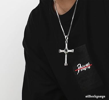 Amazon.co.jp: 「silverKYASYA」シルバー925 クロスネックレス 925