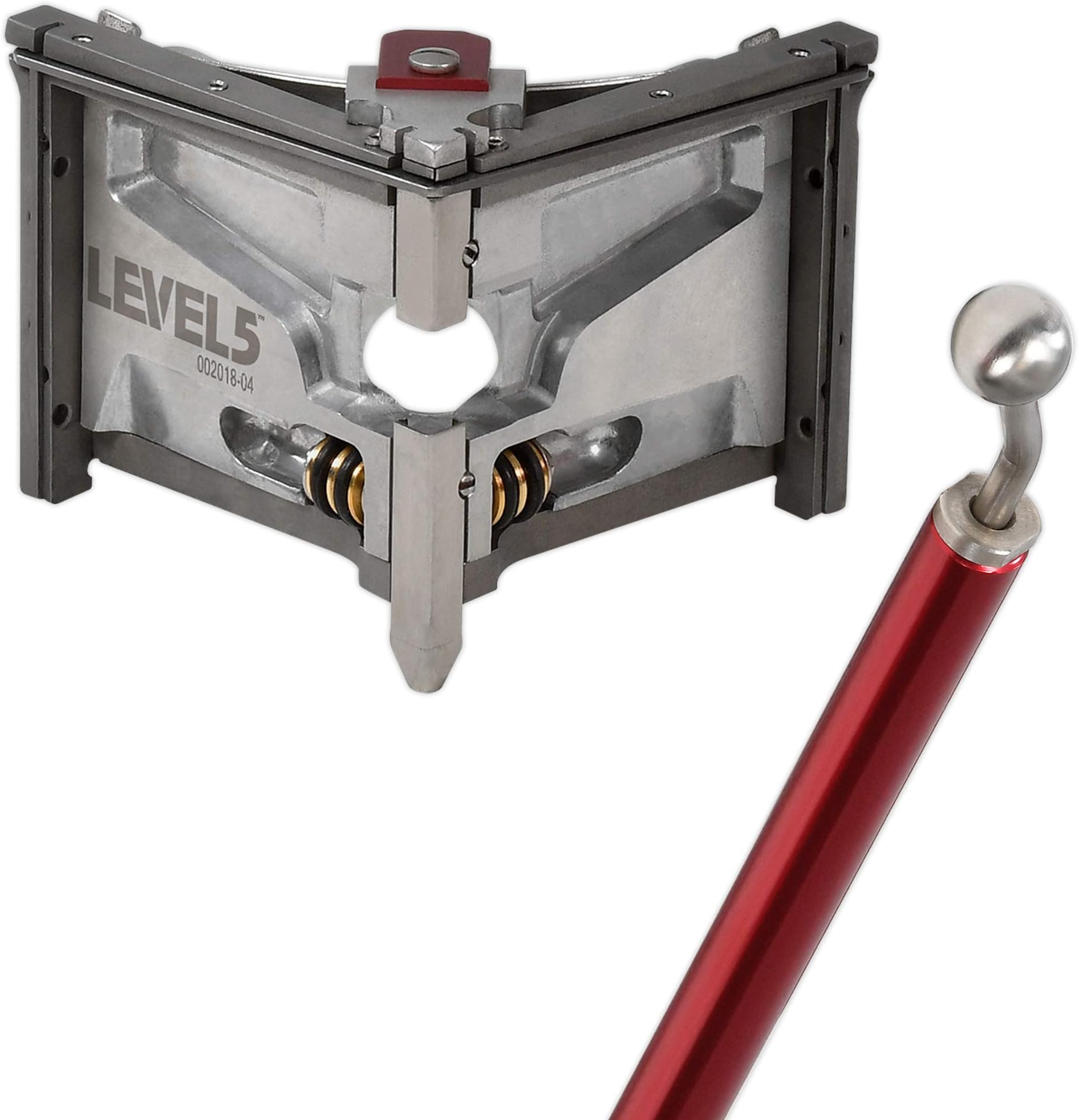 3-Inch Corner Finisher + Handle - LEVEL5 | Pro-Grade | Aluminum Finishing Tools | Drywall Sheetrock Mud Wallboard Plasterboard | 4-533