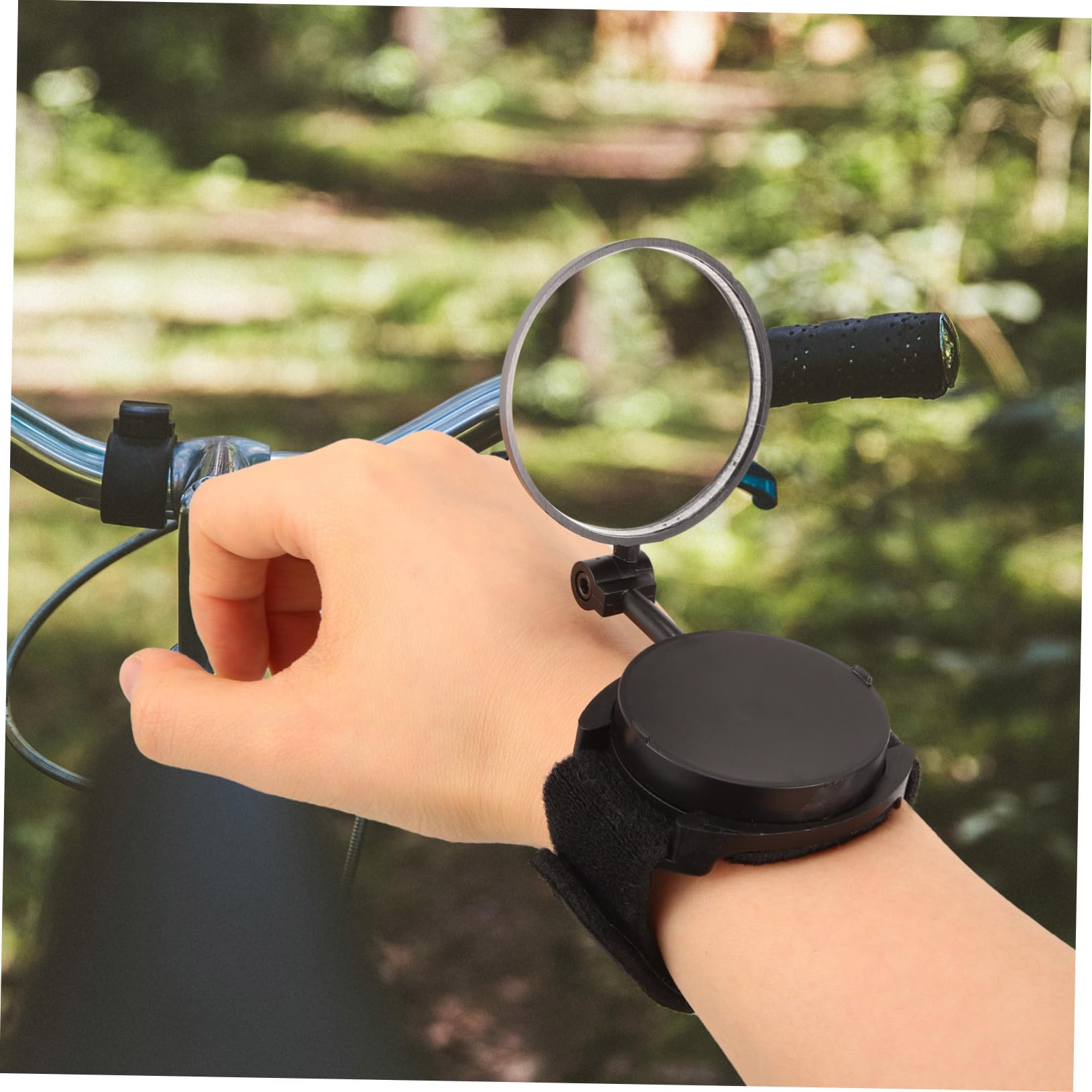 Abaodam 5 Pièces Rétroviseur de Vélo Rotatif à Poignet Miroir Arrière Ajustable pour Cyclisme Accessoire Portable pour Sécurité de Conduite