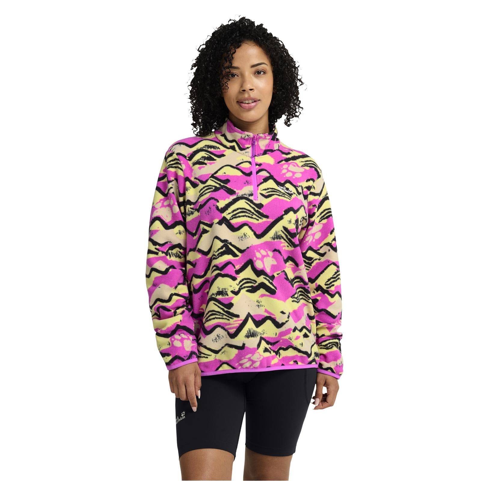 Jack Wolfskin Paw Era 100 Damen-Fleece halber Reißverschluss