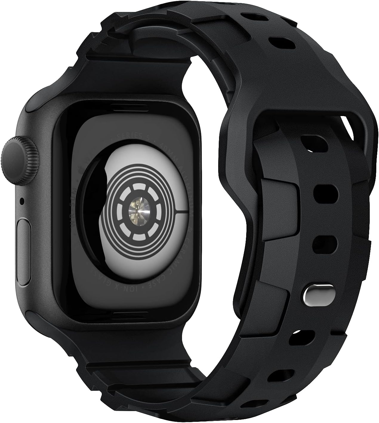 RecoppaCompatible with Apple Watch Band 49mm 45mm 44mm 42mm Band for Men Women, Soft Silicone Replacement Bands for iWatch Ultra 2 Series 9/8/7/6/5/4/SE, Black 42mm/44mm/45mm/49mm