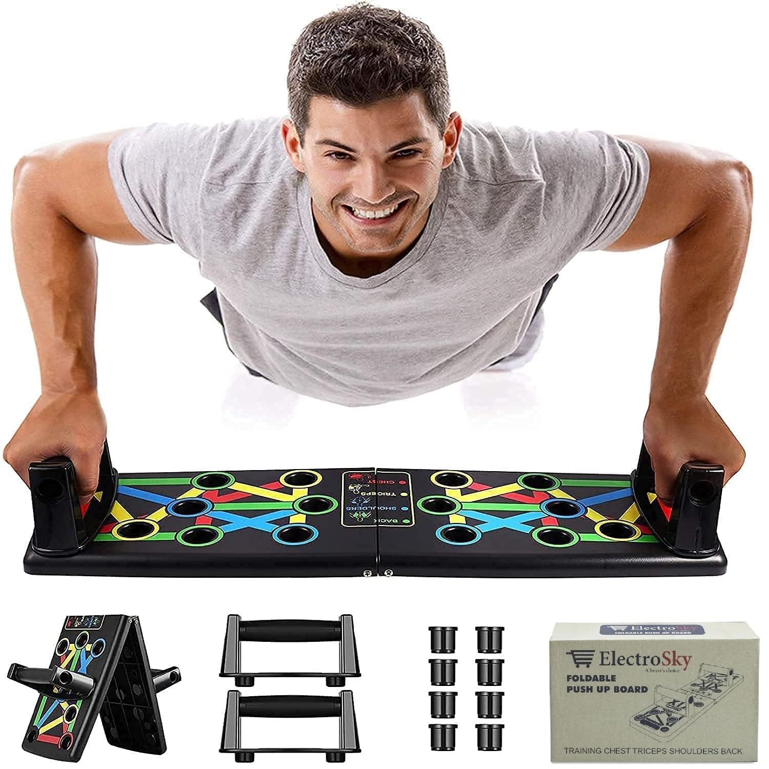 See full amazon price history chart for ElectroSky Pushup Board For Men Push Up Board Fitness Equipment Push Up Bar For Home Gym Equipment For Men Pushup Board Women Push Up Stand Exercise Equipment (Black-Green) ElectroSky Pushup Board For Men Push Up Board Fitness Equipment Push Up Bar For Home Gym Equipment For Men Pushup Board Women Push Up Stand Exercise Equipment (Black-Green) (B0D56K8VP2) Amazon Price History, Amazon Price Tracker