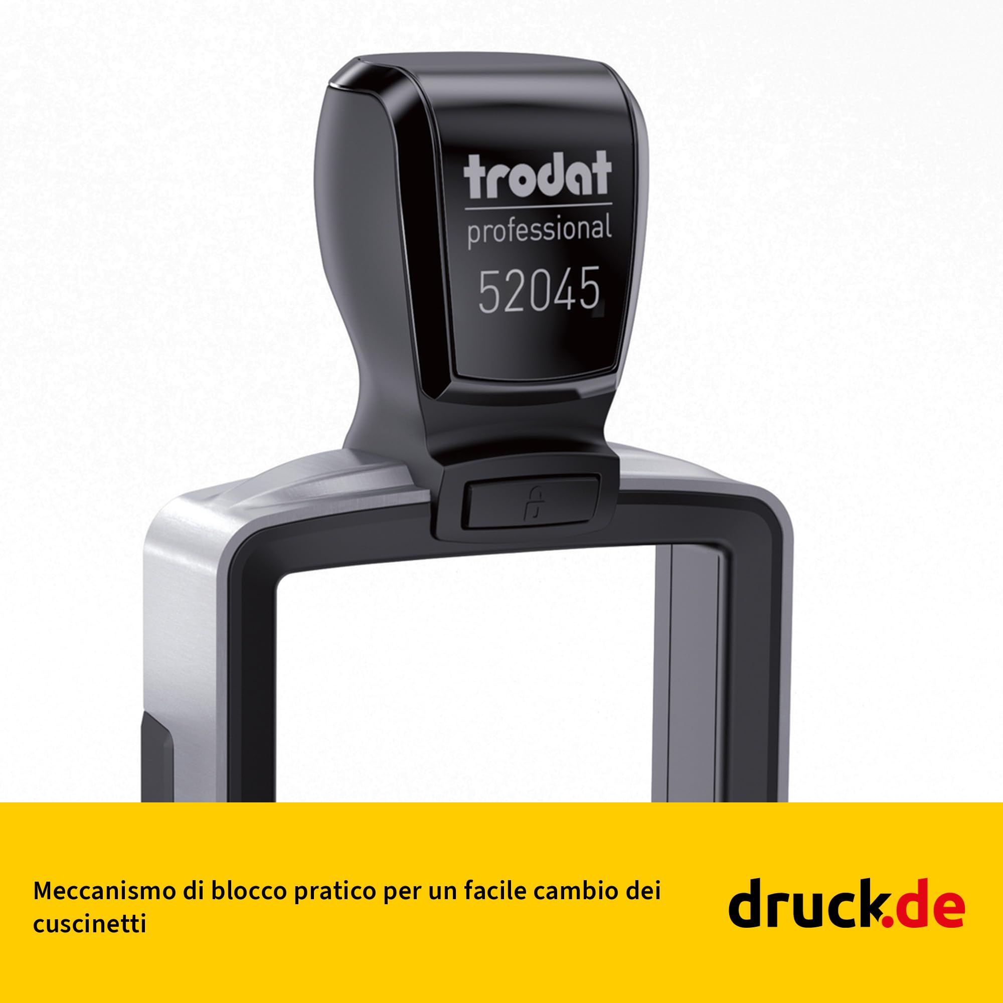 Trodat Professional 52045 - Timbro aziendale, rotondo, 4,5 cm, personalizzabile | Trodat Professional 52045 - Timbro aziendale, rotondo, 4,5 cm, personalizzabile con testo e logo, timbro aziendale