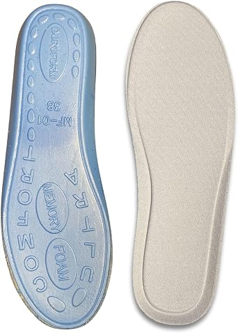 Memory Foam Ortopedik Ayakkabı Tabanlık, Visco Konfor Rahat Spor Ayakkabı Tabanı, Erkek, Kadın (Gri, 42)