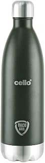 CELLO Swift Insulated Stainless Steel Flask Water Bottle for Daily Use 1000 ml Green | ISI Certified Double Wall Vacuum In... Price In India