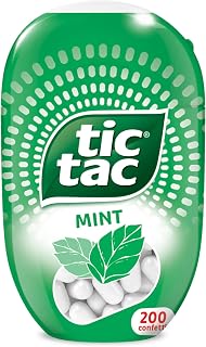 Tic Tac Menta - Caramelle con Finissima Copertura di Zucchero e un Fresco Ripieno Gusto Menta