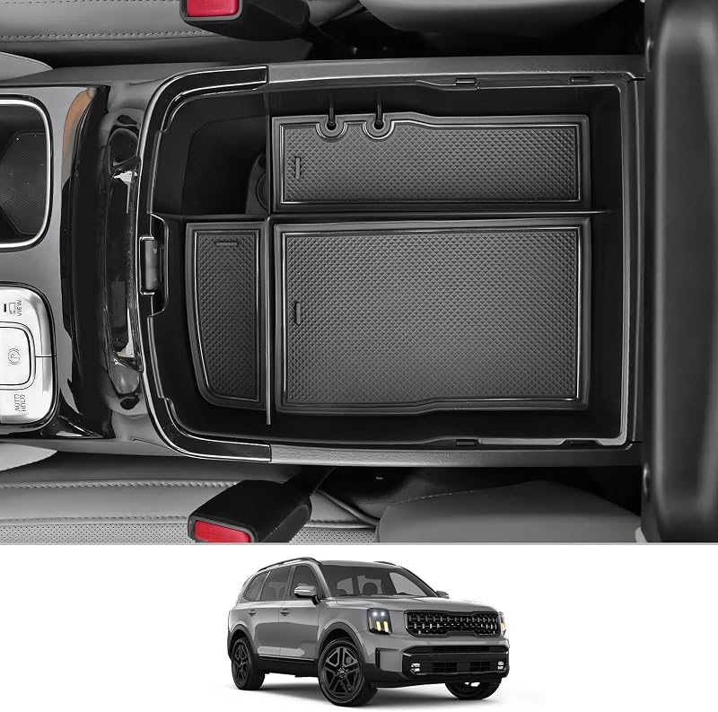 Bandeja Organizadora para Console Central CDEFG Compatível com Kia Telluride 2020 a 2026