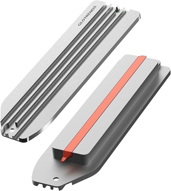 GLOTRENDS M.2 PCIe 4.0 SSD Heatsink for PS5 Console (PS5-HS) (Silver)