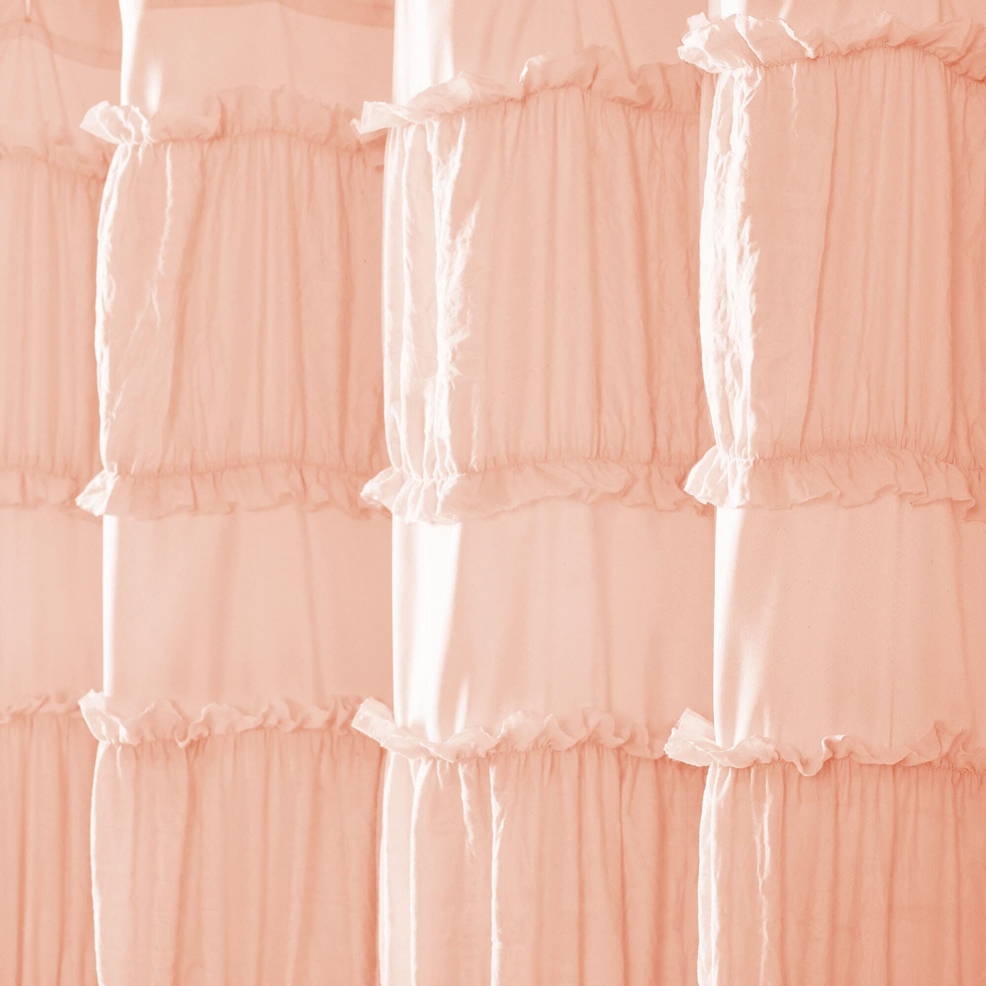Lush Decor Rideau de Douche à Volants Nova Blush 183 x 183 cm