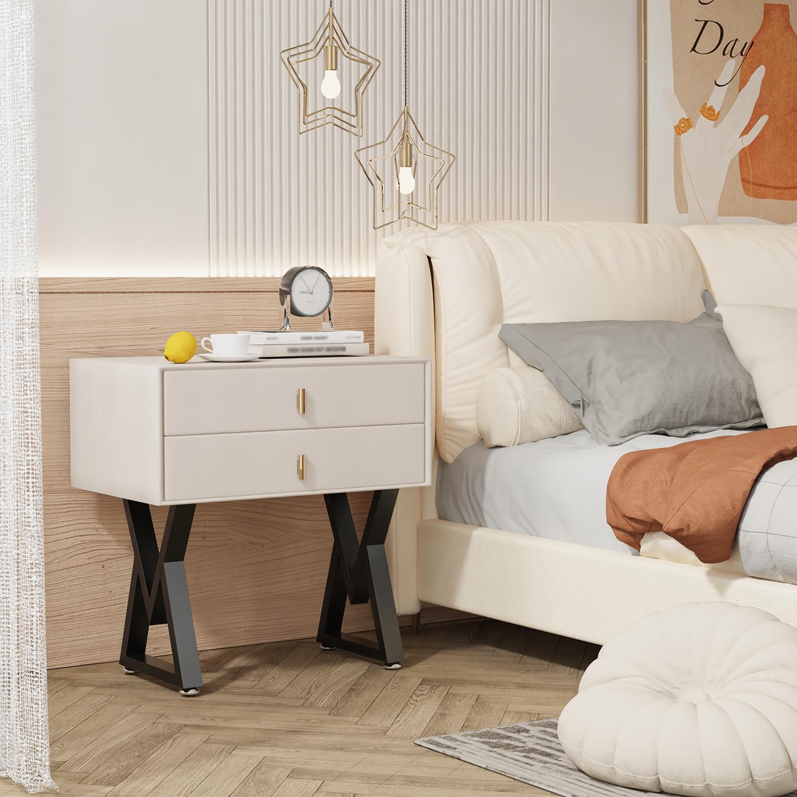 GUOHNHE Gambe Scrivania in Acciaio, Set di 2 Industriale DIY per Piedi per Tavolo, Base per Mobili Industriali, Può Sopportare un Carico di 500kg, V-Tipo, Nero, 41.5 x 30 x 7 cm, SGV001B