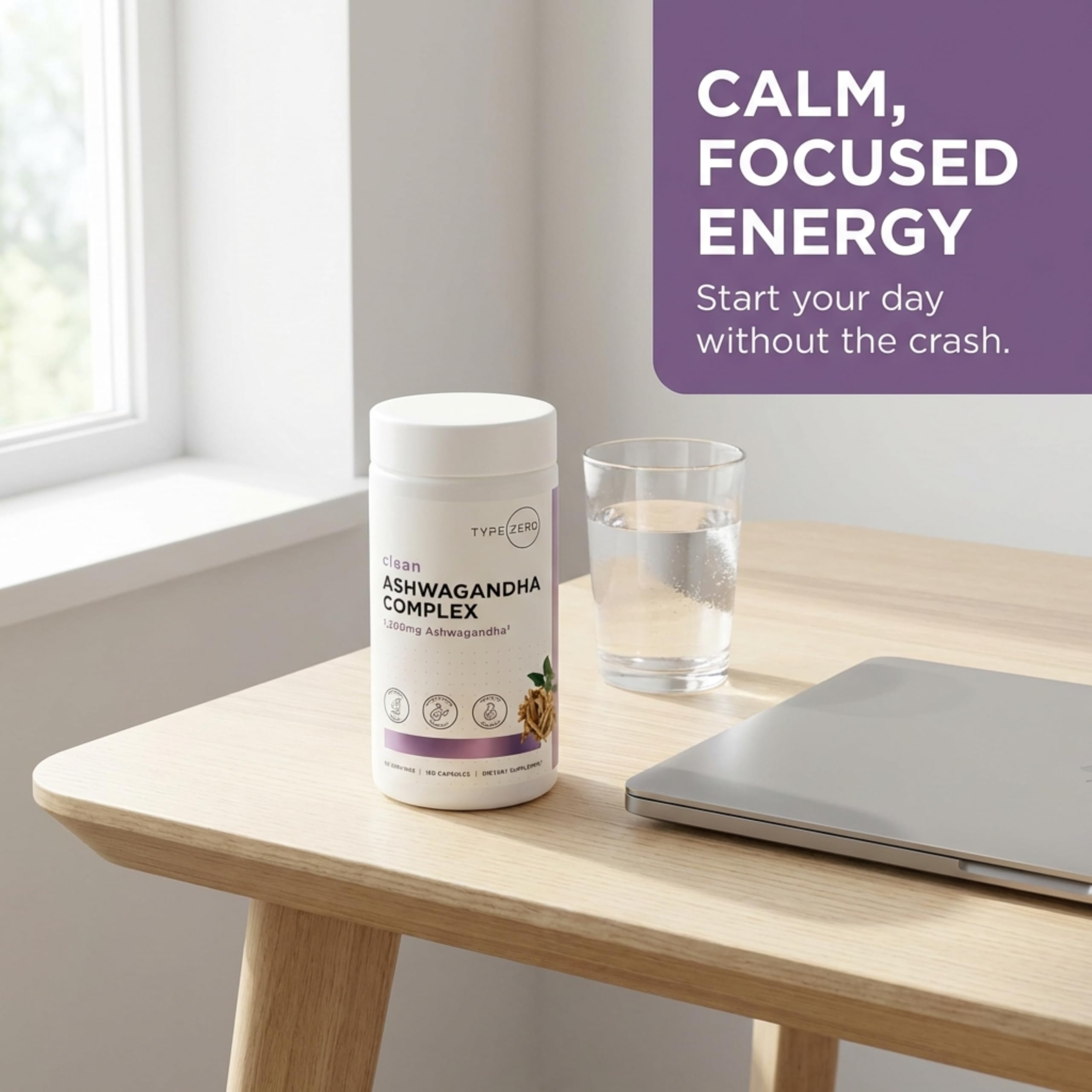 Amazon.com: Type Zero KSM-66 Ashwagandha Root Extract 1,200mg, 60