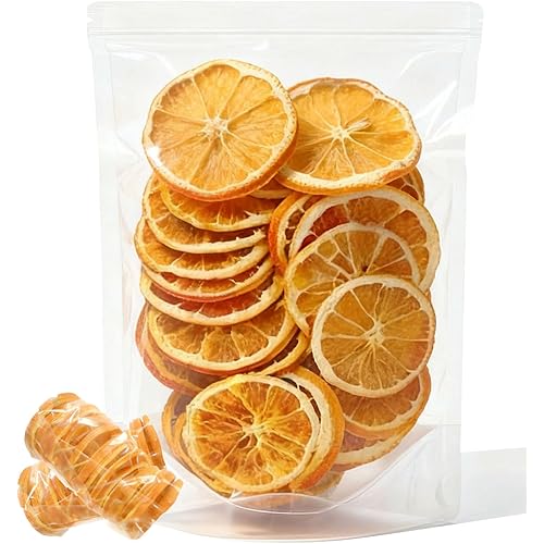 Mkostlich Dried Orange Slices, 3.52oz/100g Dehydrated Orange Slices, Natural Dried Oranges for Cocktails/Christmas Decor/Candles/Crafts, No Sugar Added
