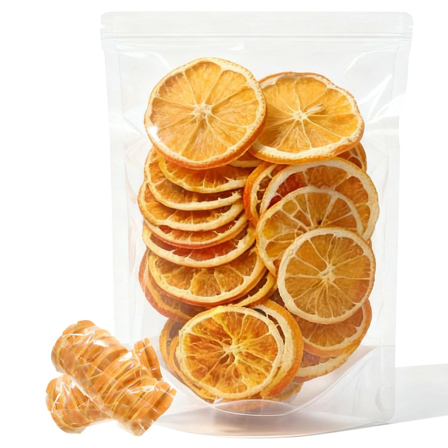Mkostlich Dried Orange Slices Bulk, 17.63oz/500g Dehydrated Orange Slice, Natural Dried Citrus Slices for Cocktails/Christmas Decor/Candles/Crafts, No Sugar Added