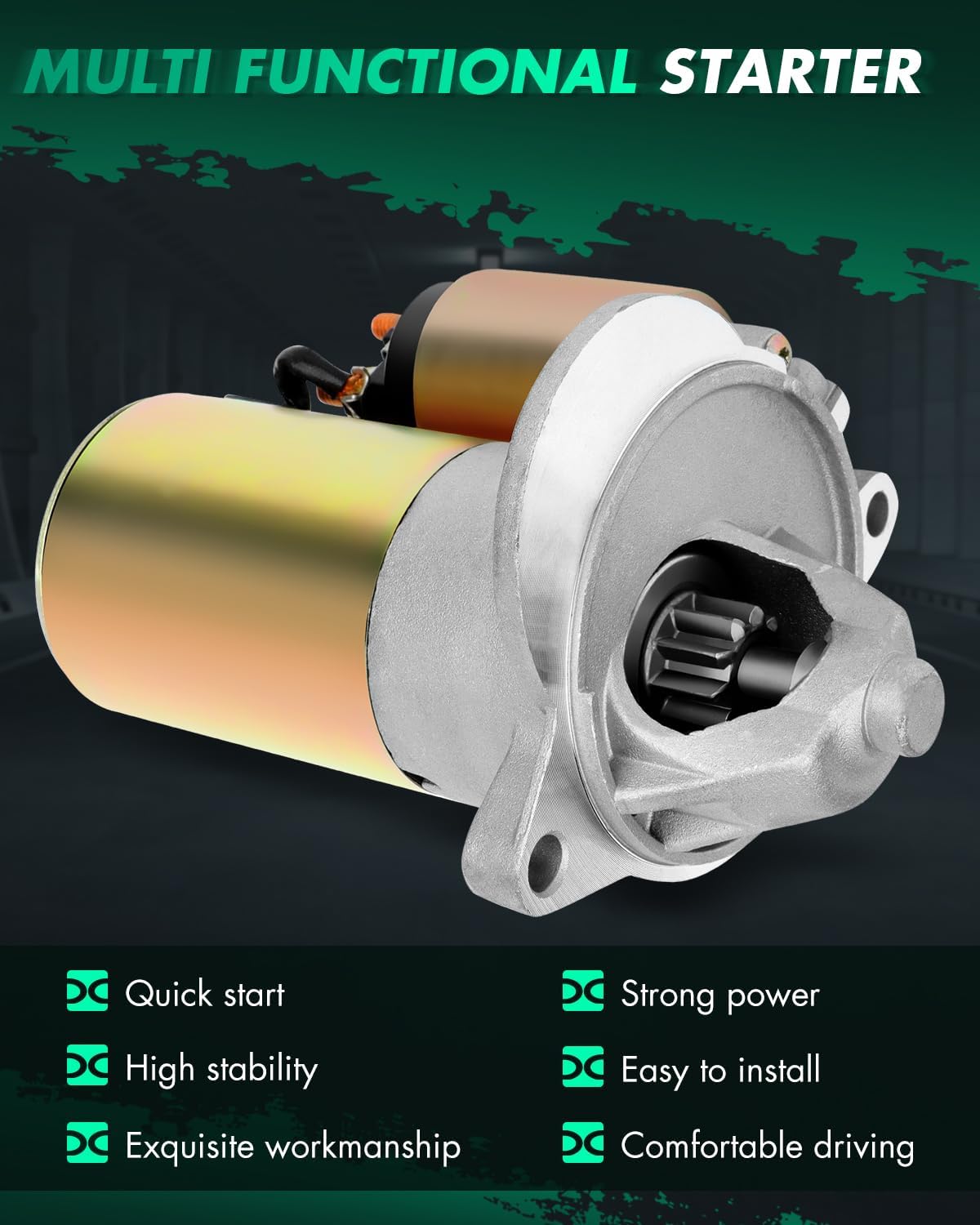 SCITOO Starter Motor fit for Ford for Explorer 1996-2001,for Mercury for Mountaineer 1997-2001 Replacement Starter 3274N