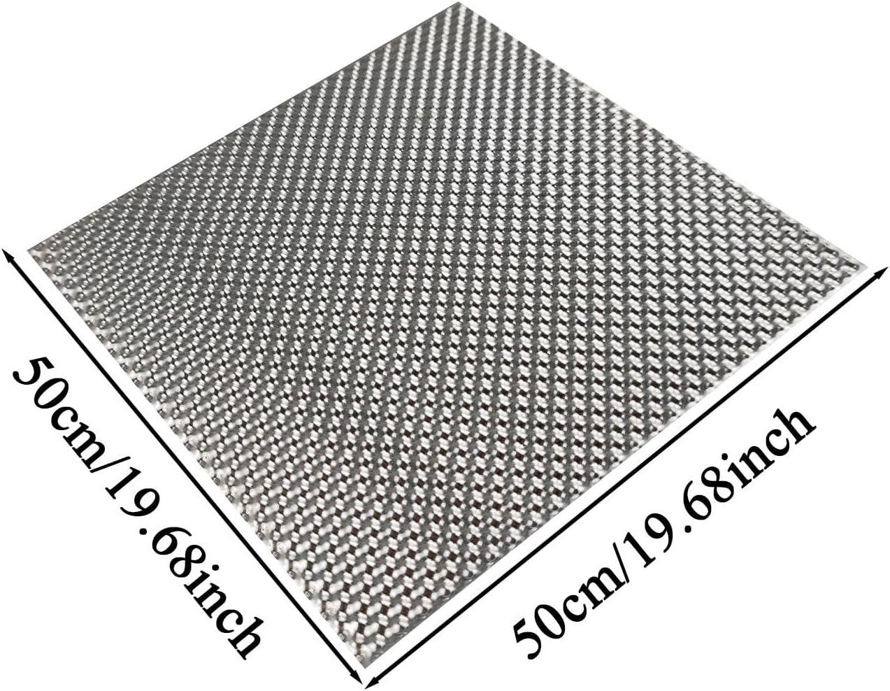 Exhaust Pipe Insulation, 50x50cm Aluminum Material Wrap, Thermal Shield Sheet for Vehicle Engines, Turbo Component Protection, Manifold Heat Reduction