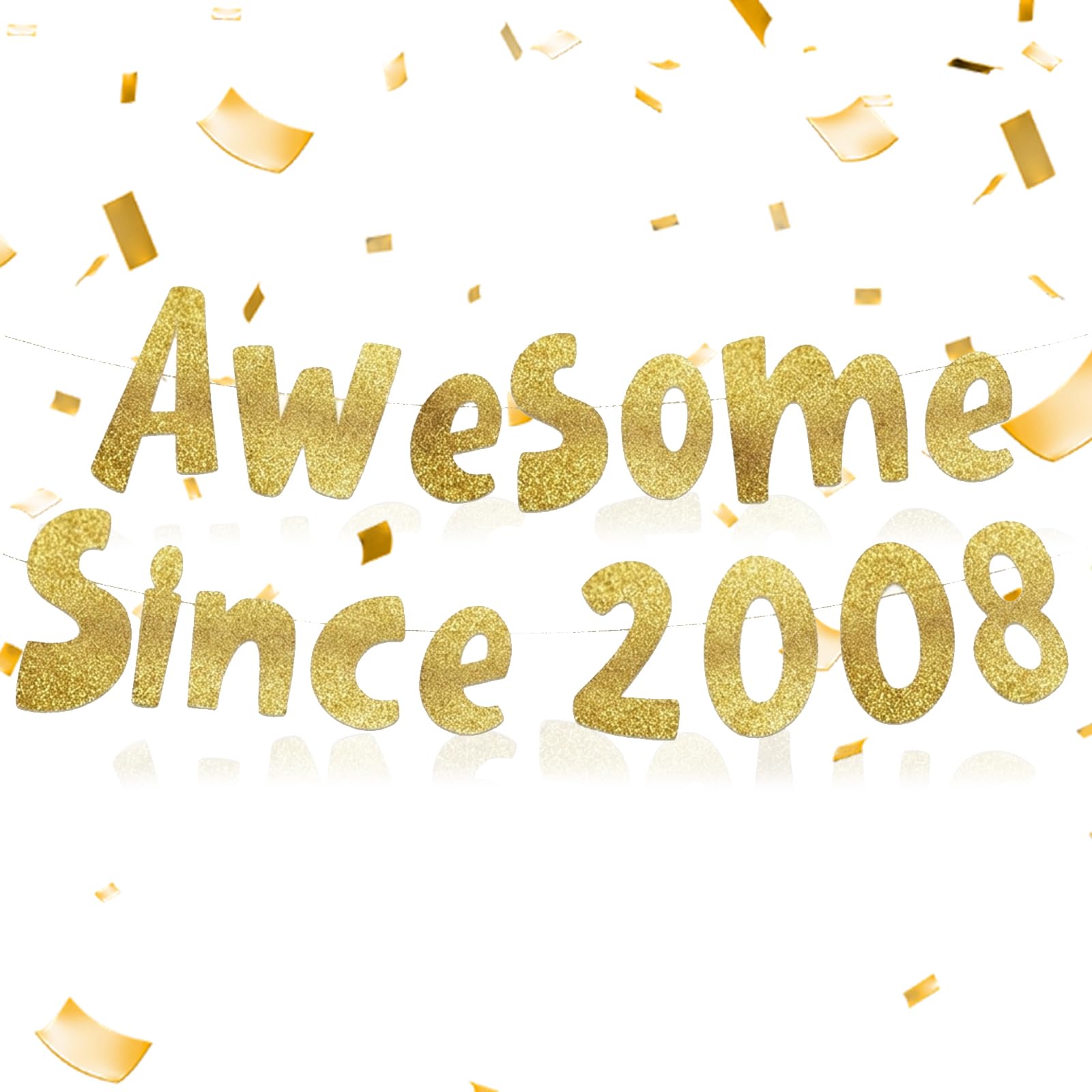 18th Birthday Banner, 1.2m Golden Celebration Decor, Perfect for 18th Birthday Party, Festive Occasions & Memorable Gatherings, Elegant Design for Unforgettable Celebrations