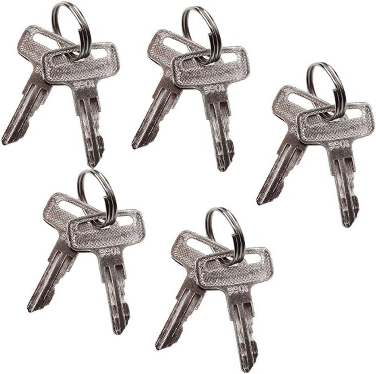 FridayParts 5 Pairs Ignition Key 9901 Compatible for JLG Manlift JLG Lifts 2033E3 1932E3 1532E2 1932E2 2632E2 3246E2 2032E2 2646ES Replacement