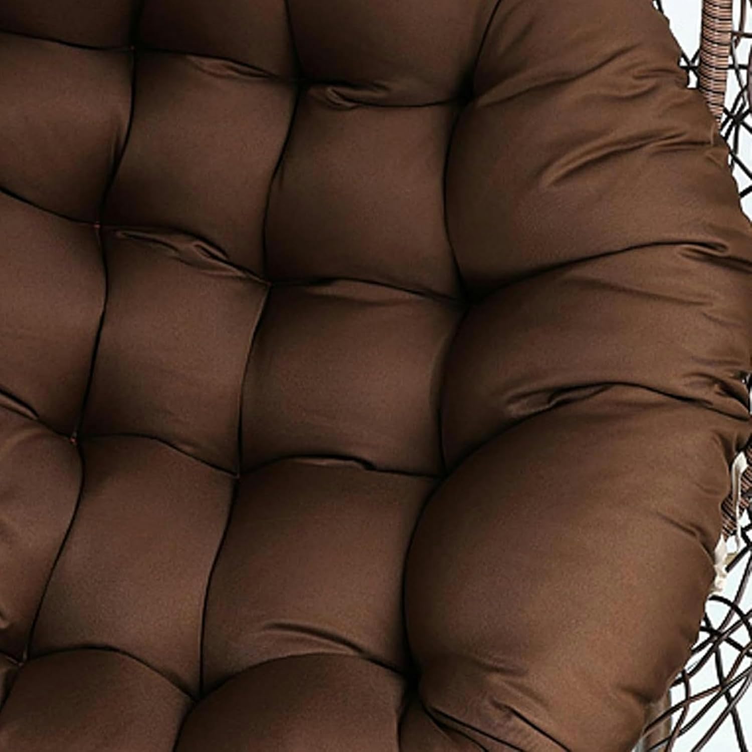 Egg Chair Cushions Replacement, Soft and Comfortable Hanging Swing Basket Chair Seat Mat Pads for Indoor Outdoor Patio Yard Garden(Color 2)