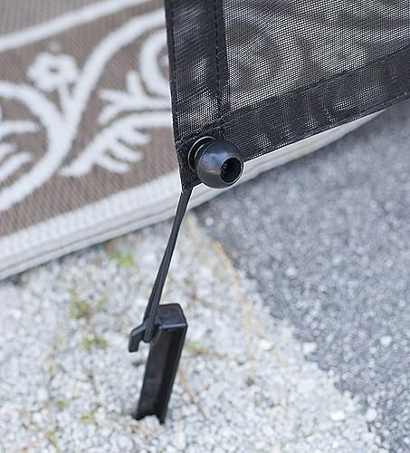 Miniatura 3 de EXCELFU Pantalla de Sombra Solar para Toldo de RV con Cremallera de 9' X 10' (Apta para Toldo de 11'), Pantalla de Sombra para Toldo de RV con