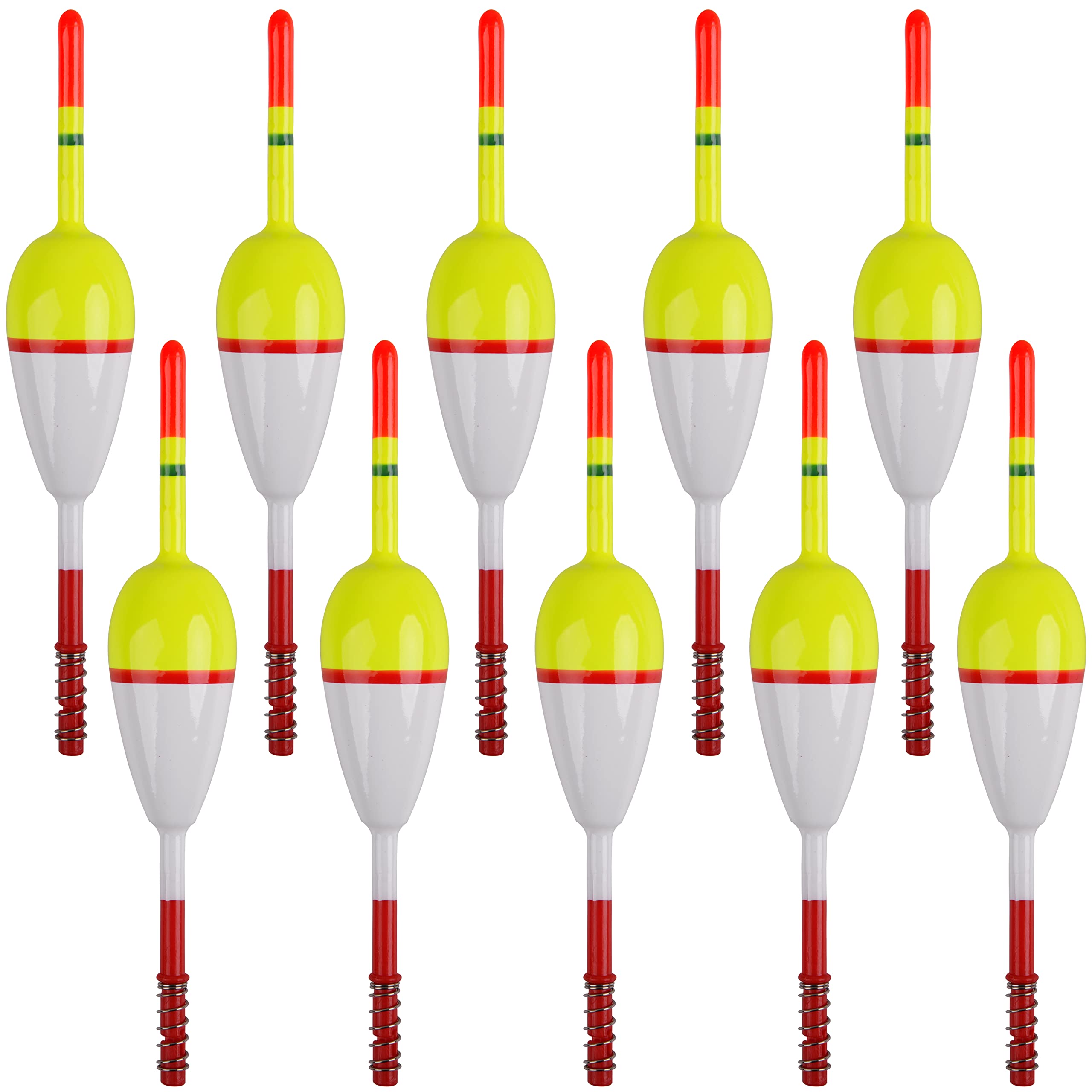 Fishing Floats and Bobbers Fir Floats Oval Stick Floats Slip Bobbers with Spring for Fishing Tackle Accessories