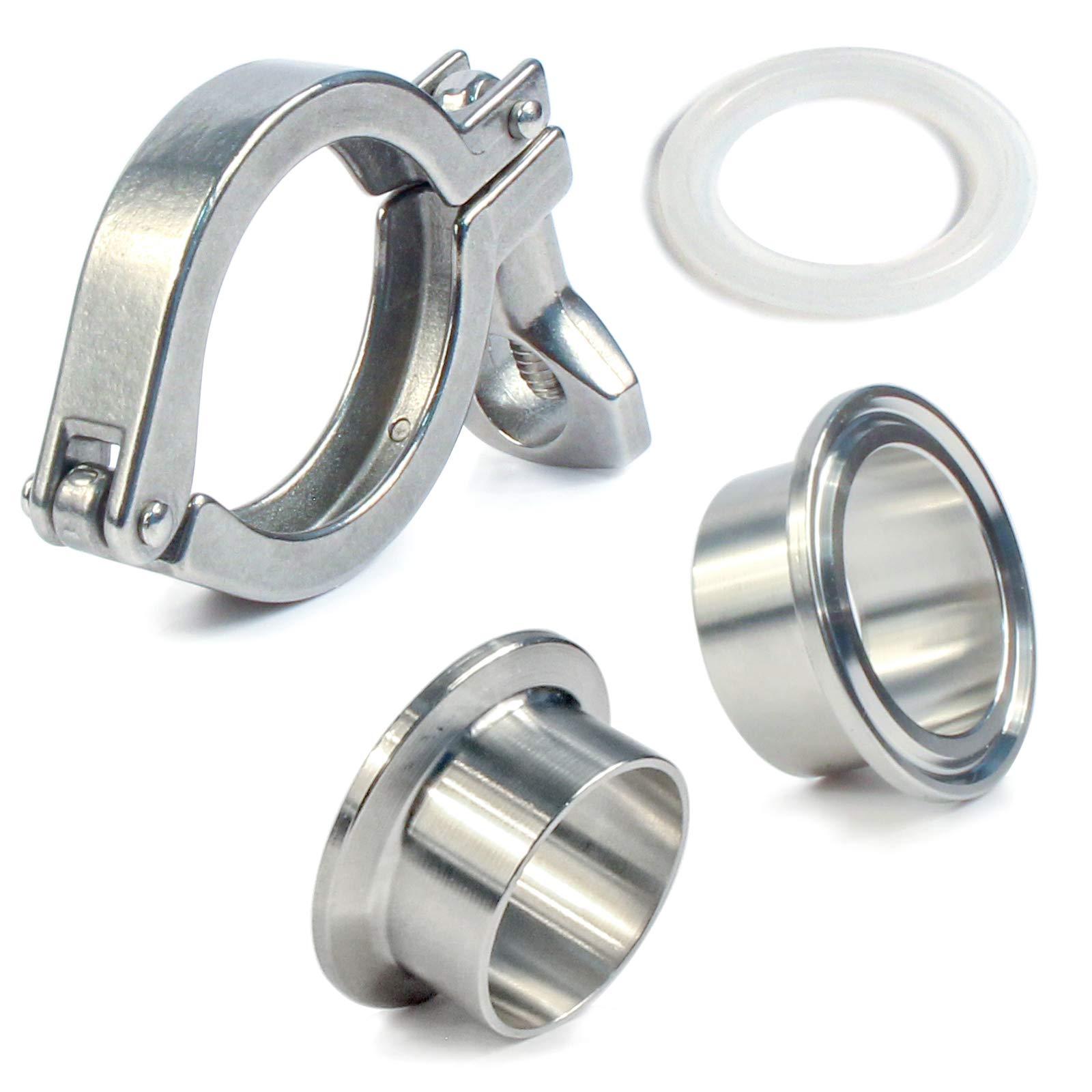 Tri Union Part Sanitary Clamped Union Heavy Duty Clamp With Ferrule And Gasket Tri ...