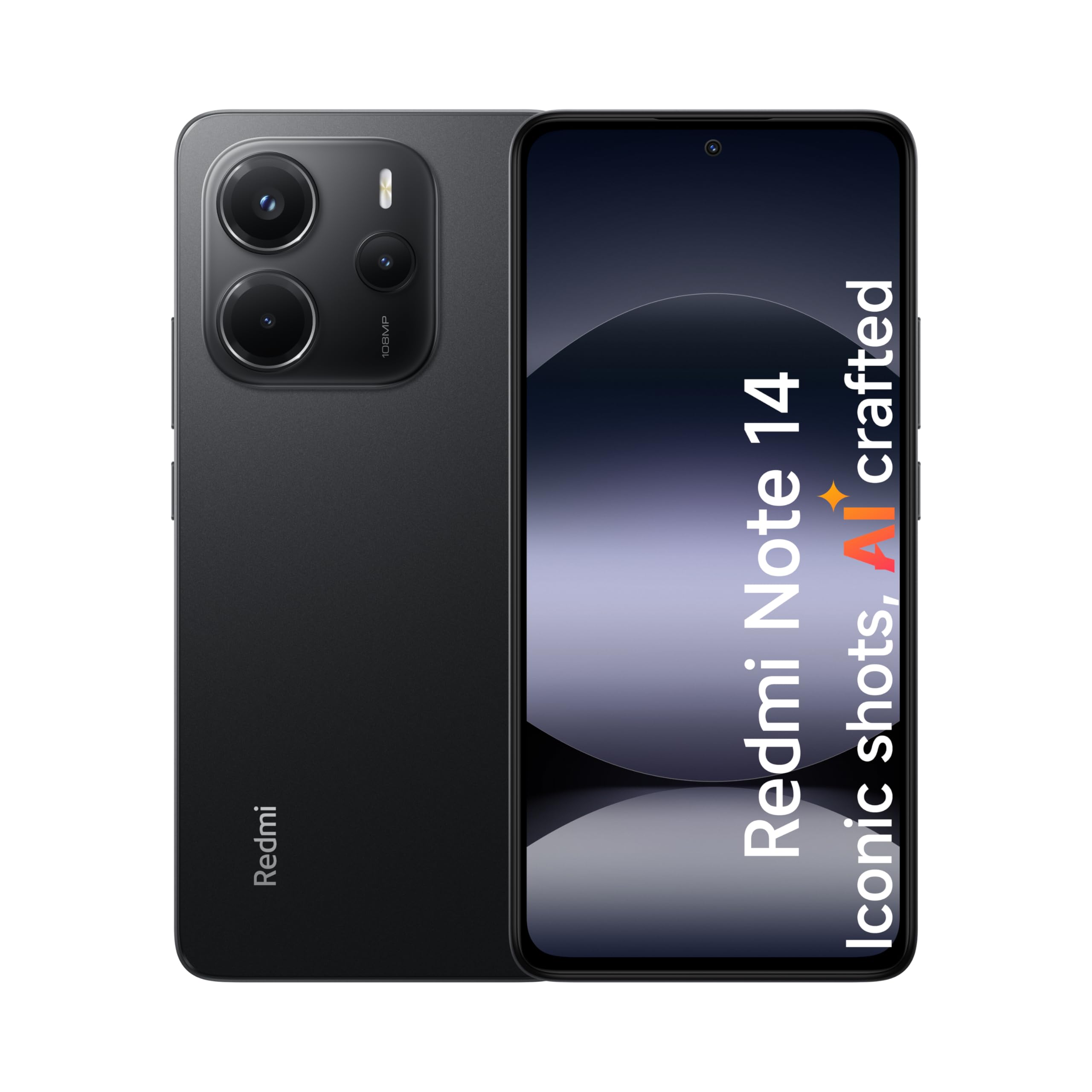 Redmi Note 14 Midnight Black 8GB RAM 256GB 4G - Global Version