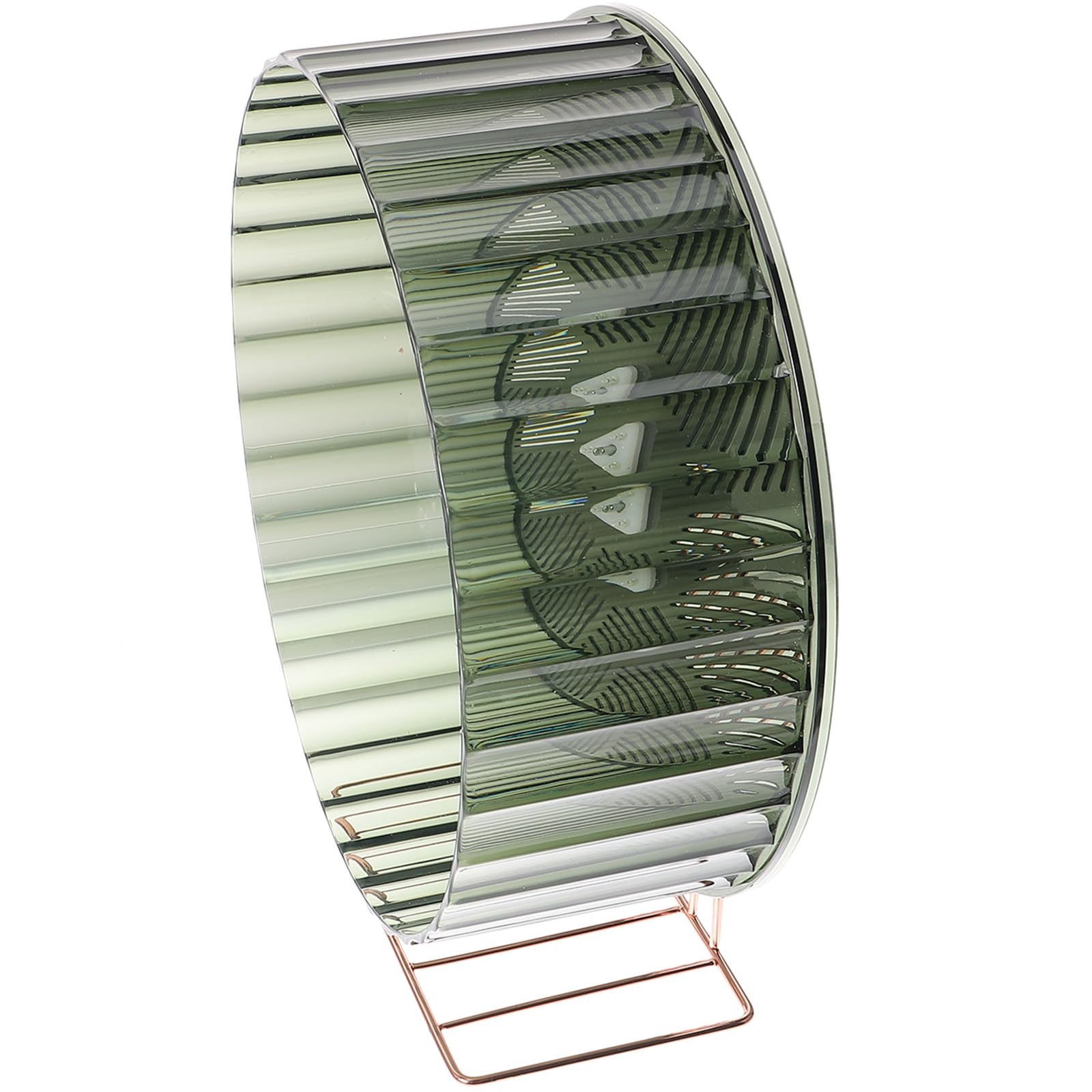 Ruota Silenziosa per Criceti Supporto, Ruota per Topi Domestici e Cincillà, Giocattolo da Esercizio per Piccoli Animali, Antistress e Sviluppo Muscolare, Colore Verde Scuro