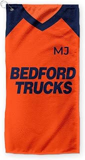 L&S PRINTS BRITISH MADE GIFTS Personalised Luton Hatters FC Retro Football Microfiber Golf Towel - 1983 Away | Football Fan Gift, 80's Football Memorabilia (unofficial)