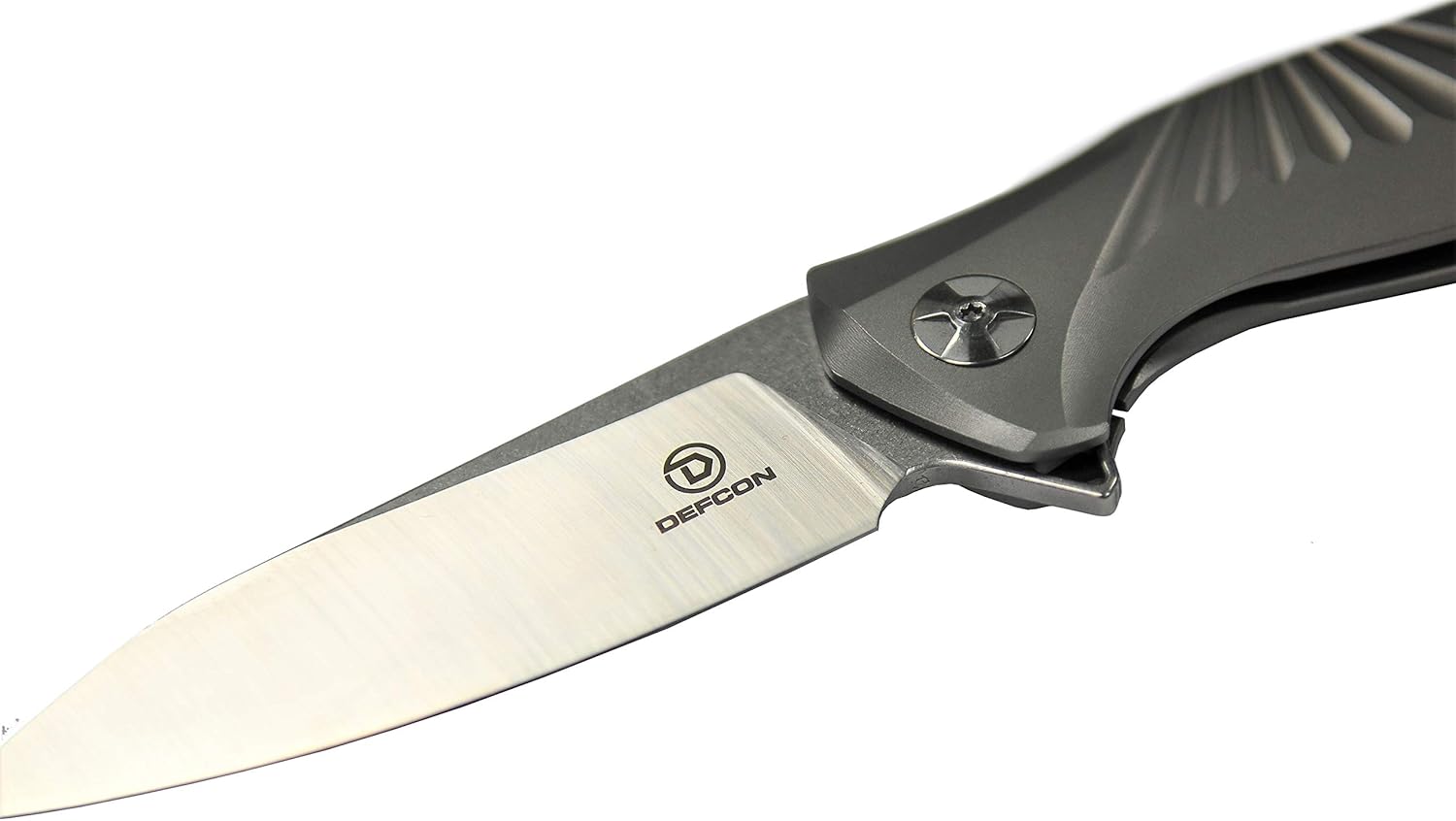 DEFCON Jungle Knife Series S35VN Blade Titanium EDC Folding Pocket Tactical Knife