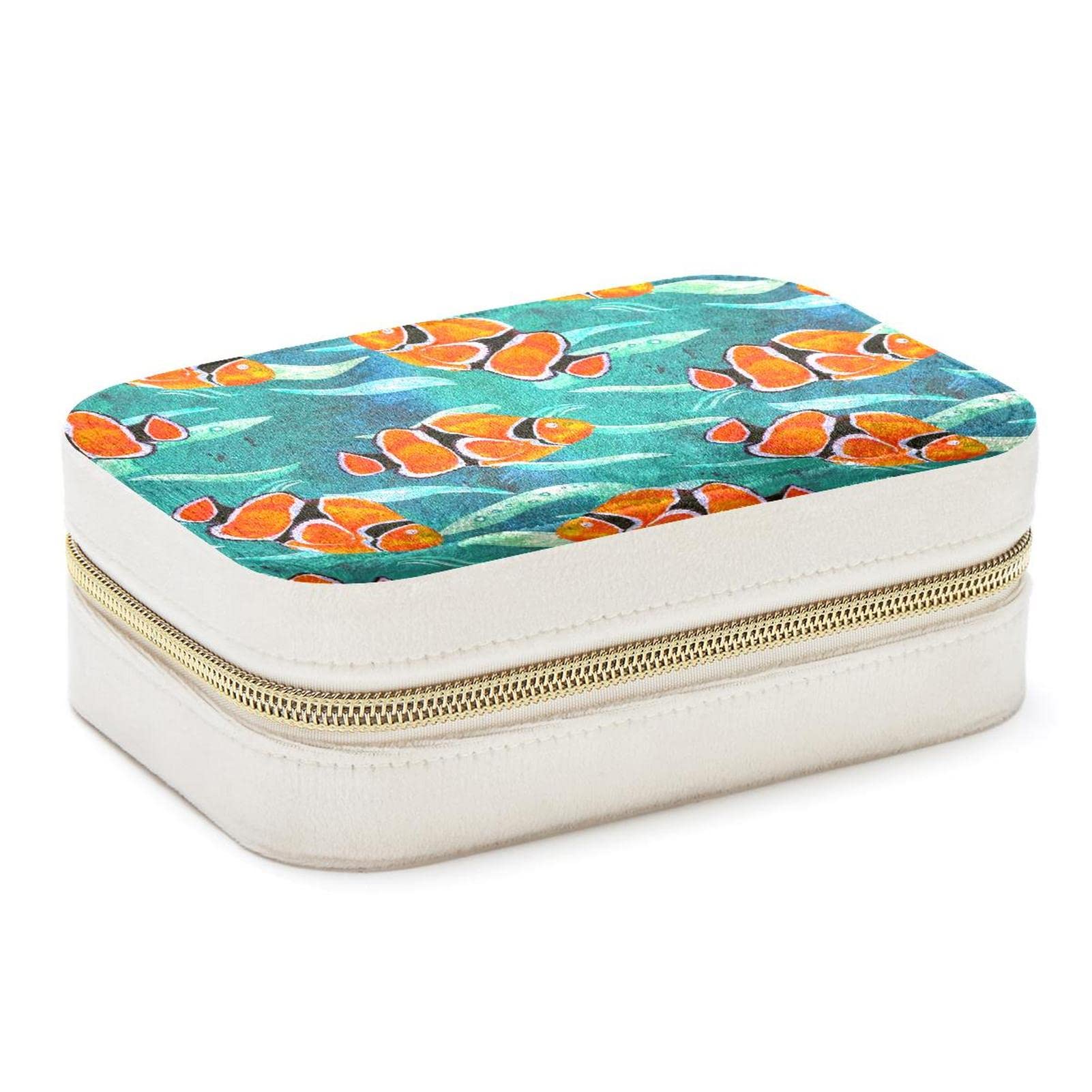 Boîte à bijoux de voyage Clownfish pour organiser vos bagues lors de vos déplacements