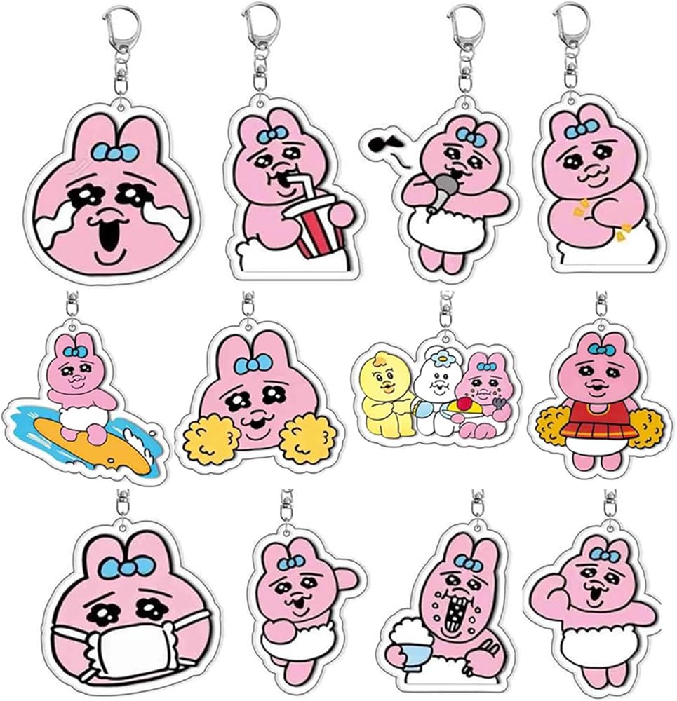 Amazon.co.jp: [SPOORY] おぱんちゅうさぎ キーホルダー アクリル