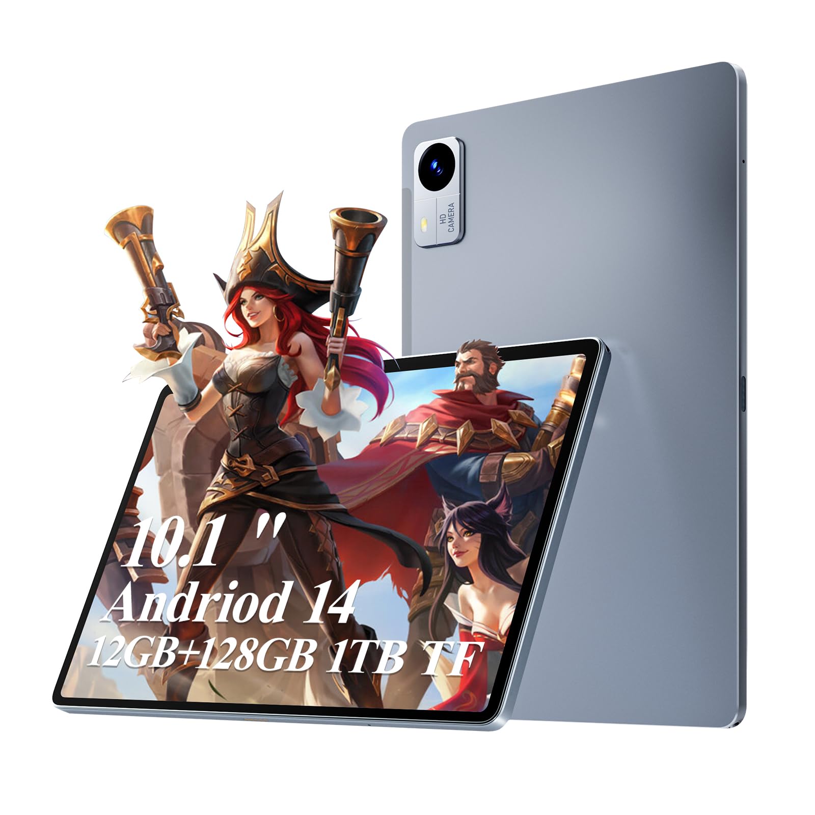 SUXI 2024 New Android 14 Tablet, Tablet 10.1