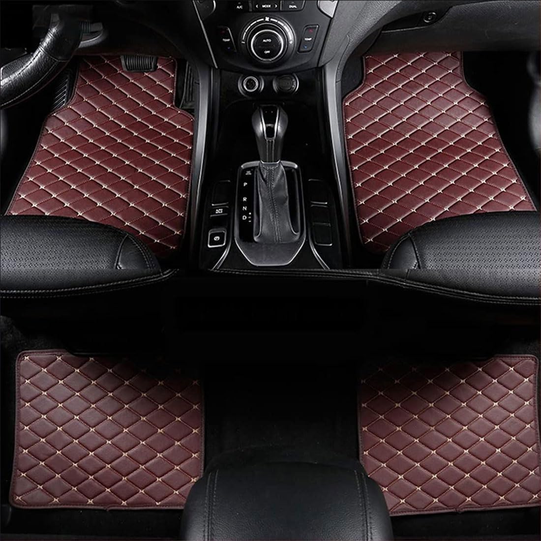 NIKTVEZ Car Mats, for Audi R8 RS3 RS4 RS5 RS6 RS7 A1 A3 A4 A5 A6 A7 A8 Non-Slip Floor Mat Heavy Duty Car Floor Mat for Cars Water Proof & Easy To Clean,D