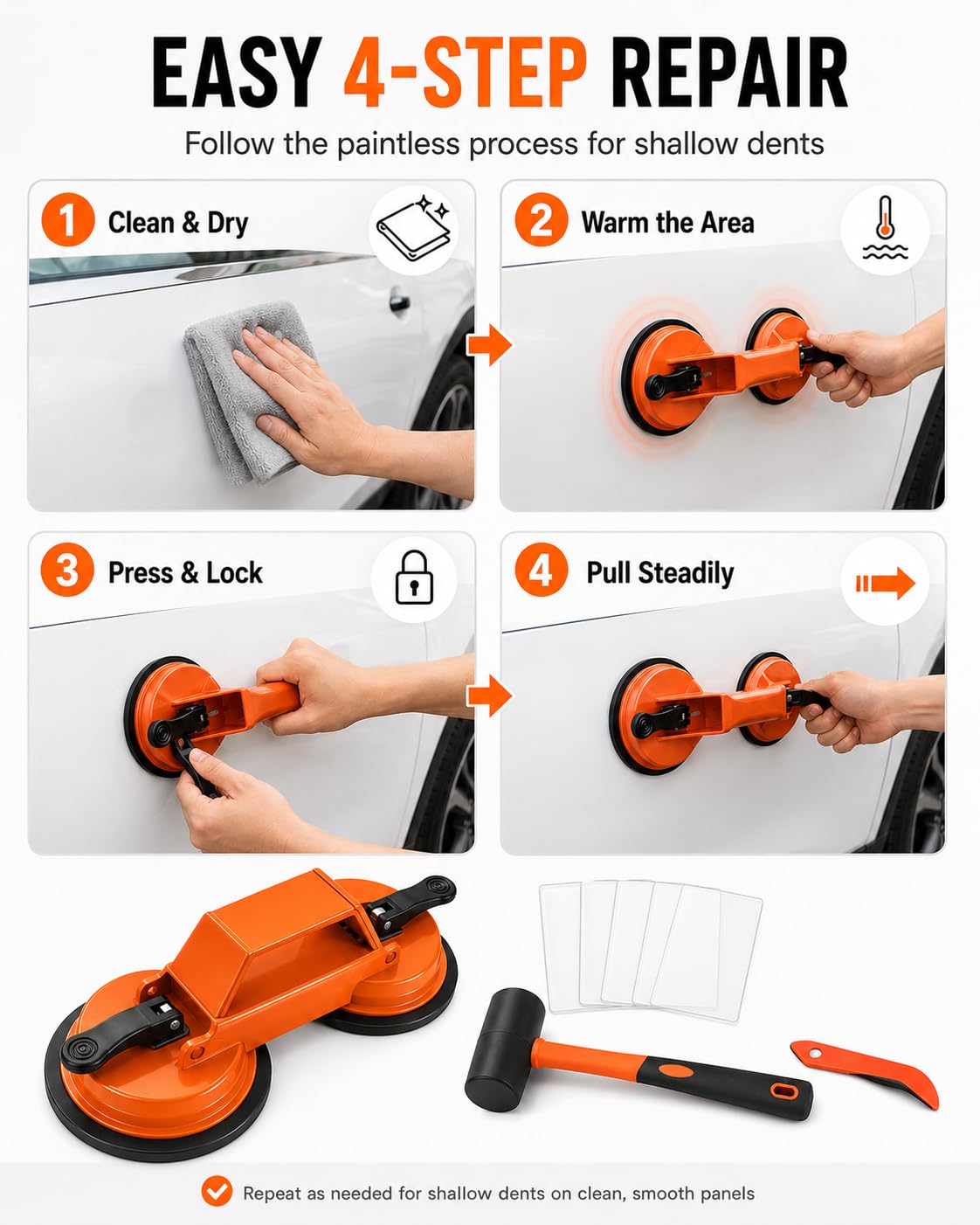 Floor Gap Fixer Tool Laminate Repair Kit Dent Puller Dent Kit Remover Tool Flooring Vinyl Fix Suction Cup Plank Grabber Pro Lvp Luxury Floating Installation Heavy Duty Wood Filler Tile