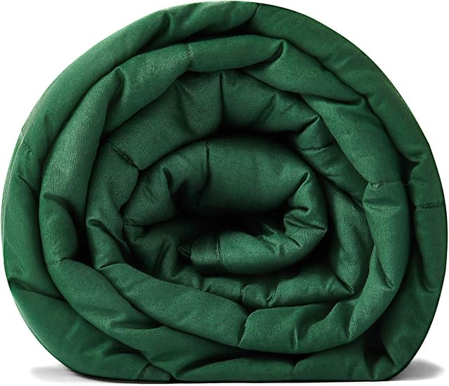 TONGDADA Couverture pondérée en coton, 40''x60'',10lbs | Couverture lourde pour 80-125 lbs Matériau de coton premium avec perles en verre