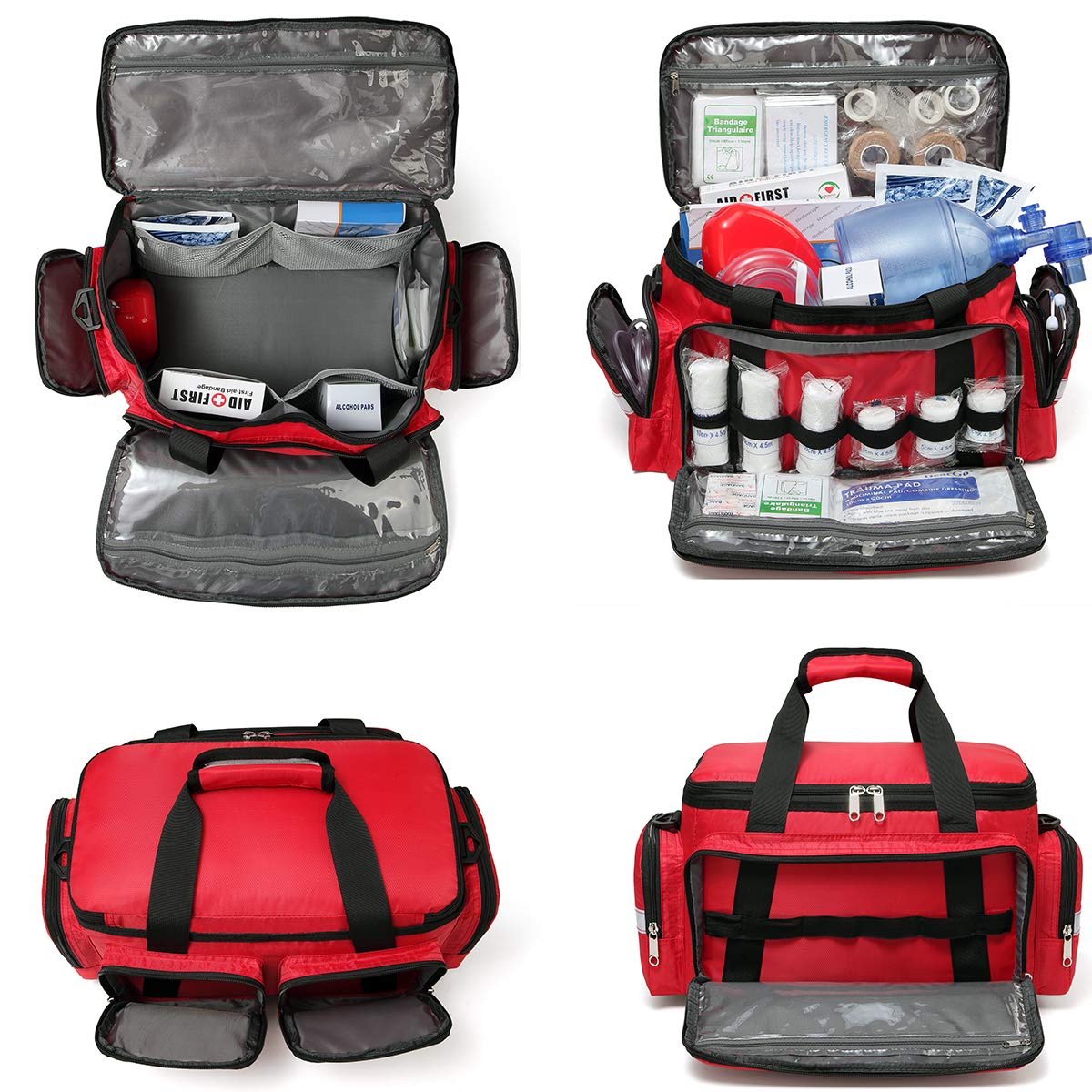 First Aid Trauma Jump Bag Empty for First Responder EMT EMS Nurse