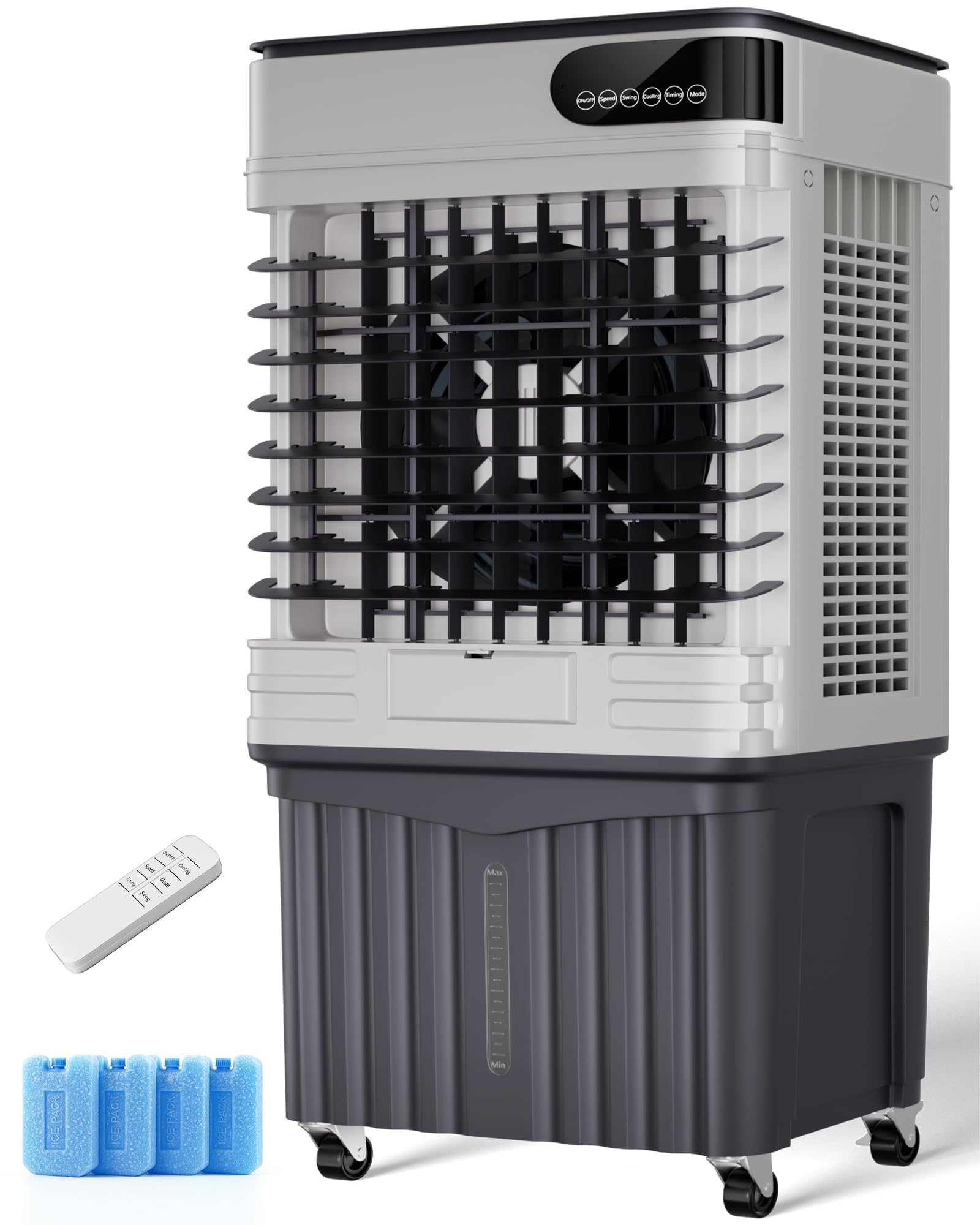 Photo 1 of ***STOCK PHOTO FOR REFERENCE ONLY***Uthfy Swamp Cooler, 36 Inch Evaporative Air Cooler with 8 Gal Water Tank, 2500 CFM, 120° Oscillation, 3 Modes & 3 Speeds, Remote, 12 H Timer, 4 Ice Packs, Portable Air Conditioner for Indoor