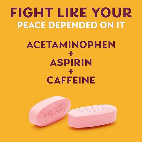 Miniatura 5 de Pamprin Maximum Strength Max Pain and Energy Formula, Menstrual Period Symptoms Relief for Cramps, Bloating and Fatigue, 24 Caplets