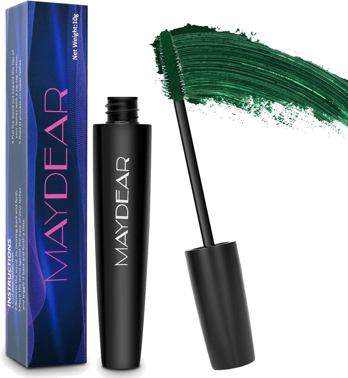 Maydear Mascara, wasserfest, langlebig, wischfest, voluminös und charmant
