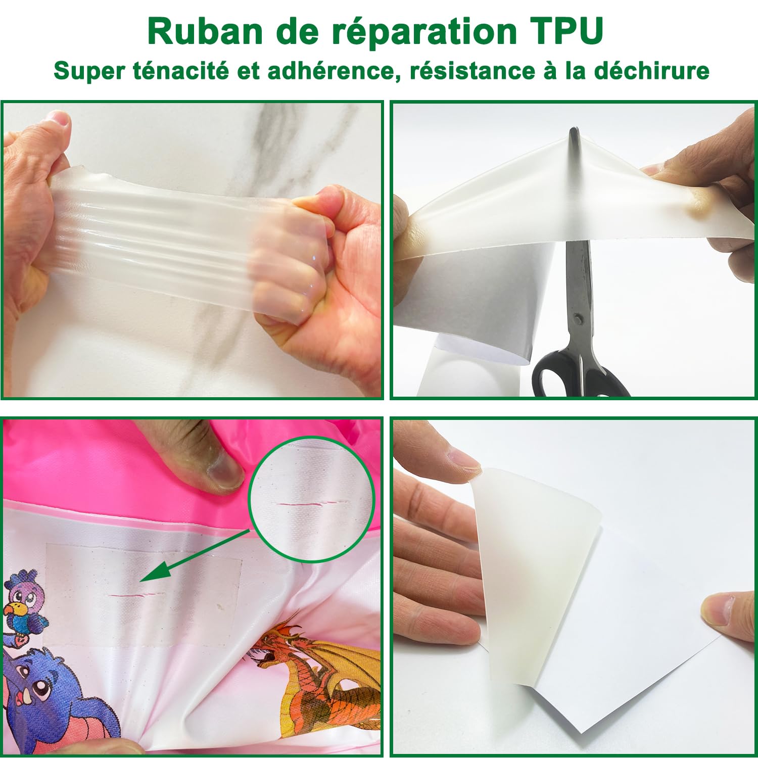 TPU Clear Tape Pool Patch Repair Kit 2m