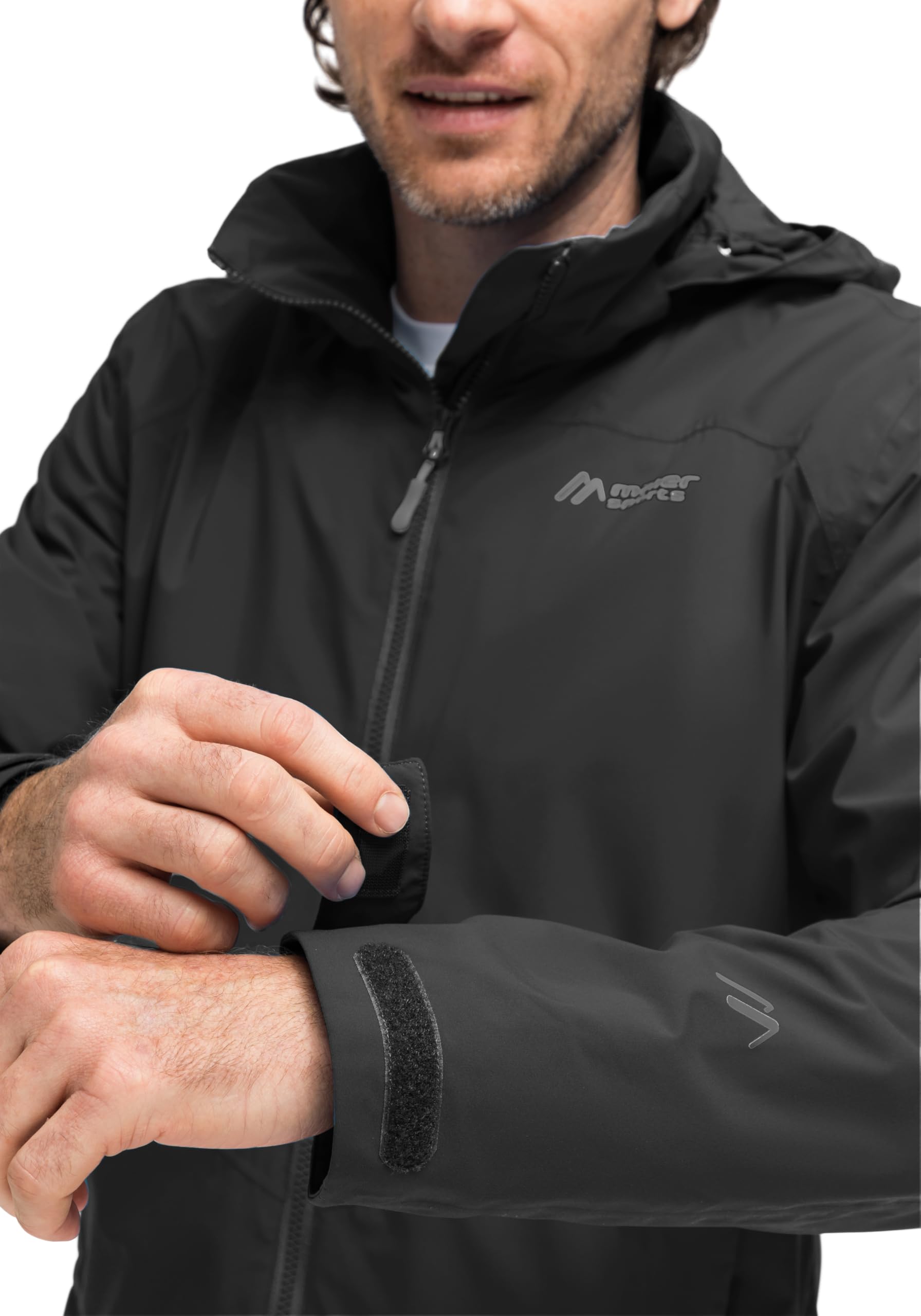 Maier Sports Metor Rec M - Chaqueta impermeable para hombre | Corte deportivo, mTEX para protección contra la humedad, forro de malla Silverplus, perfecto para todo el año