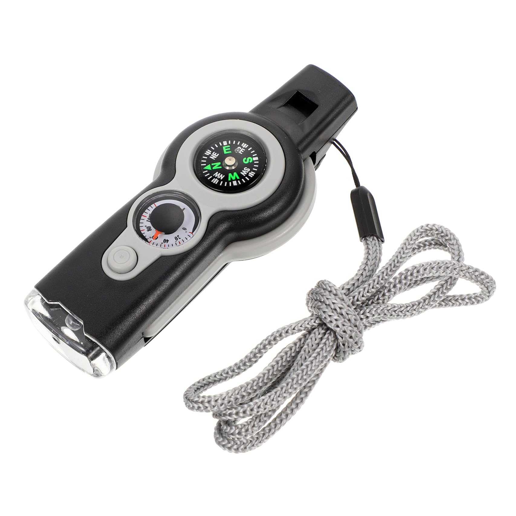 BESPORTBLE Silbato Multifuncional Whistle termometro Alzas Thermometer termómetros Silbato de termómetro al Aire Libre Suministros al Aire Libre Silbato de la brújula Silbar AbS